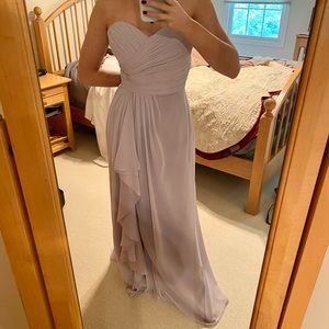 Bill Levkoff Lavender Chiffon Bridesmaid Dress